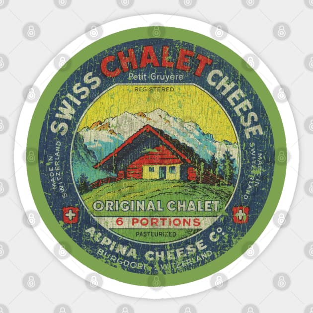 Chalet Petit Gruyere 1959 Sticker by JCD666